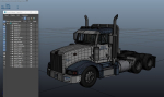 Peterbilt 377 daycab truck