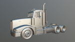 Peterbilt 377 daycab truck