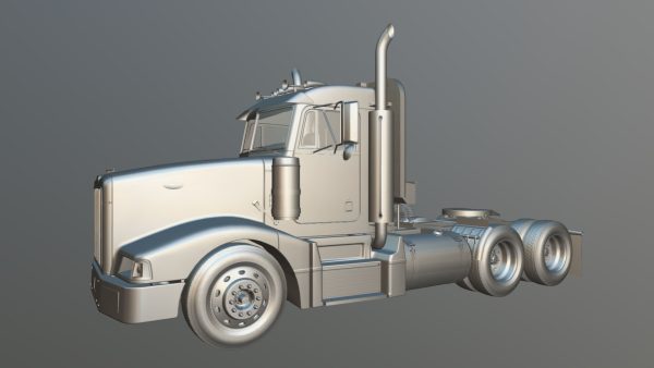 Peterbilt 377 daycab truck