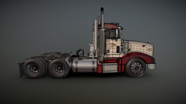Peterbilt 377 daycab truck