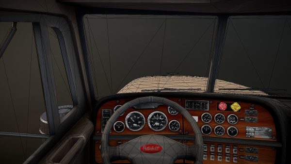 Peterbilt 377 daycab truck