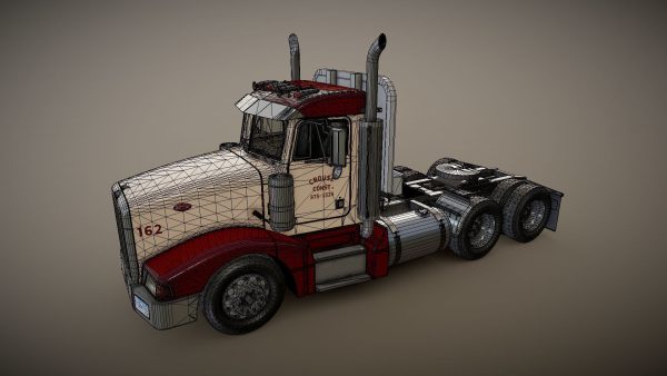 Peterbilt 377 daycab truck