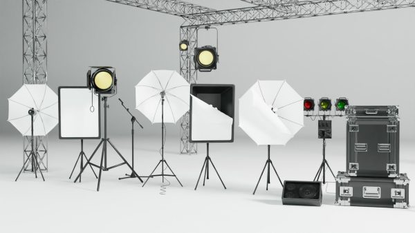 Photo Studio Accessories 3D Model Pack