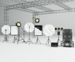 Photo Studio Accessories 3D Model Pack
