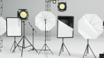Photo Studio Accessories 3D Model Pack