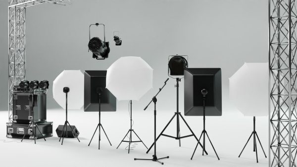 Photo Studio Accessories 3D Model Pack
