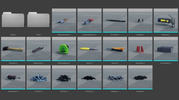 Photoscanned Tools Vol 1 For Unreal
