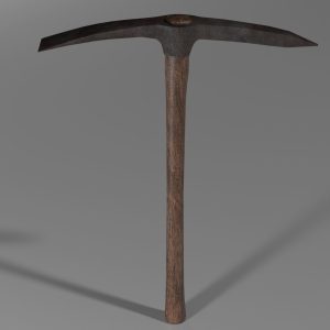 Pickaxe Worn - Railroad Style