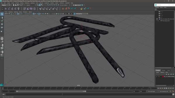Pile of U-type Flat Head Nails