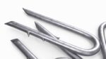 Pile of U-type Flat Head Nails Double Barbed