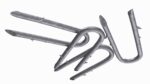 Pile of U-type Flat Head Nails Double Barbed