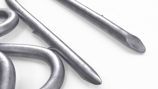 Pile of U-type Flat Head Nails Double Barbed