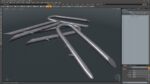 Pile of U-type Flat Head Nails Double Barbed