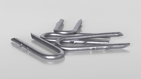 Pile of U-type Flat Head Nails Double Barbed