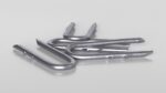 Pile of U-type Flat Head Nails Double Barbed