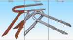 Pile of U-type Flat Head Nails Double Barbed