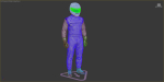 Pilot man in racing suit on metal ball