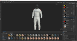 Pilot man in racing suit on metal ball