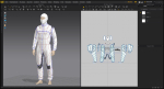 Pilot man in racing suit on metal ball