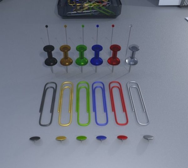 Pin Needles Pins Paperclips and Thumbtacks Package