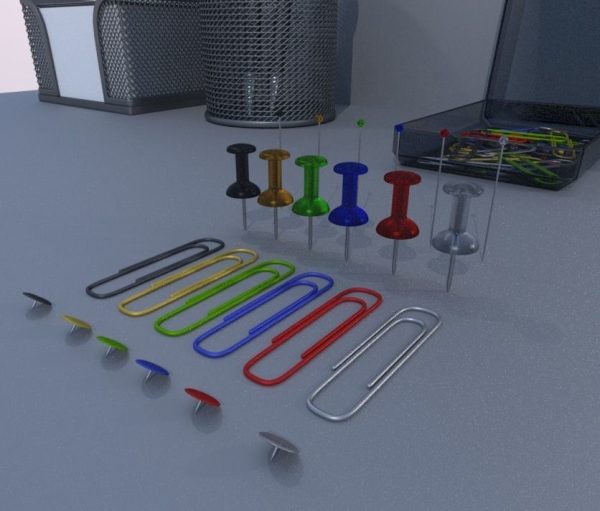 Pin Needles Pins Paperclips and Thumbtacks Package