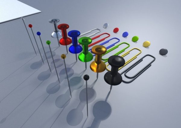 Pin Needles Pins Paperclips and Thumbtacks Package