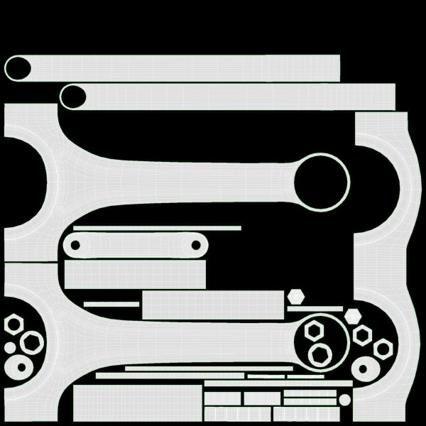 Piston with rod