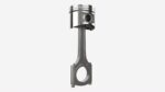 Piston with rod