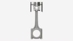 Piston with rod
