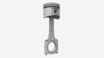 Piston with rod
