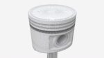 Piston with rod