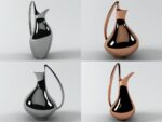Pitchers four different vases and painting