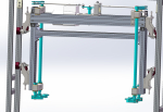 Plastic box stacking conveyor