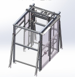 Plastic box stacking conveyor