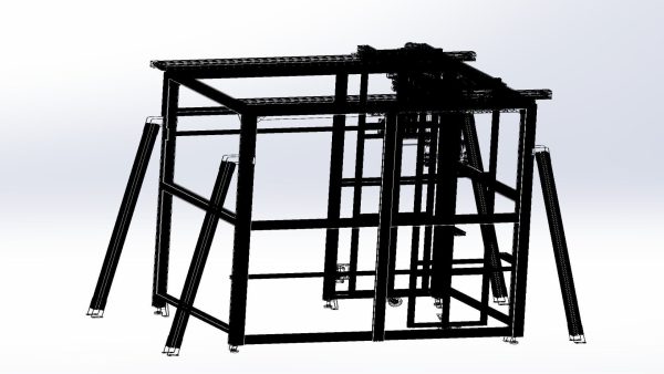 Plastic box stacking conveyor