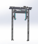 Plastic box stacking conveyor
