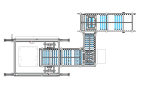 Plastic box stacking conveyor