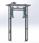 Plastic box stacking conveyor