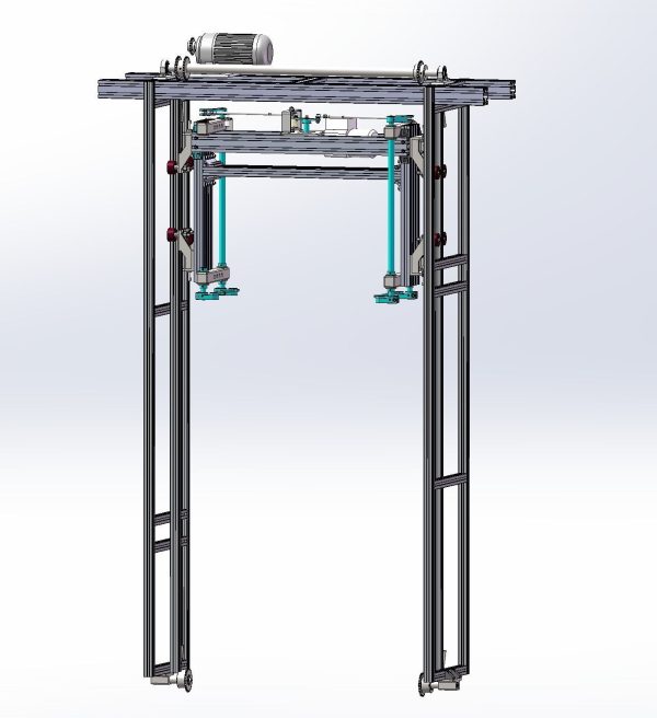 Plastic box stacking conveyor