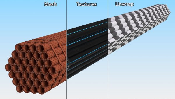 Plastic Pipes Bundle 6 Meters