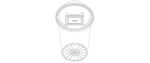 Plastic Trash Bin Set in Many Color