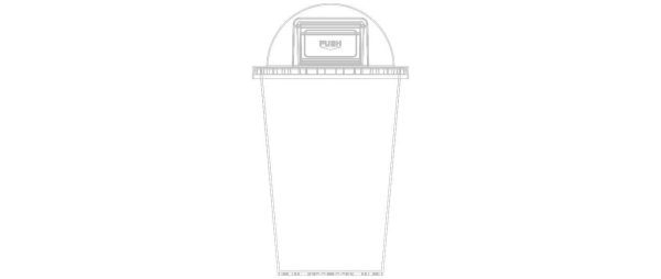 Plastic Trash Bin Set in Many Color