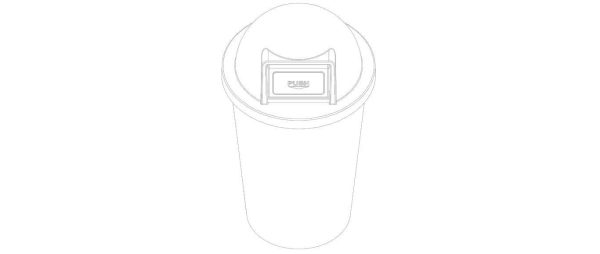 Plastic Trash Bin Set in Many Color
