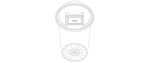Plastic Trash Bin Set in Many Color
