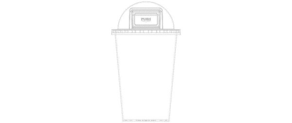 Plastic Trash Bin Set in Many Color