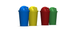 Plastic Trash Bin Set in Many Color