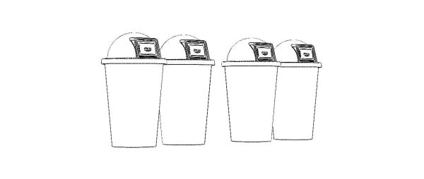 Plastic Trash Bin Set in Many Color