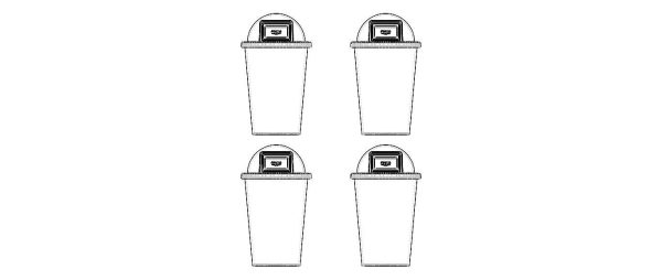 Plastic Trash Bin Set in Many Color