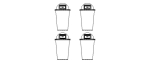 Plastic Trash Bin Set in Many Color