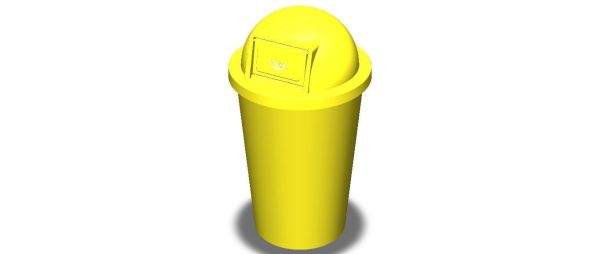 Plastic Trash Bin Set in Many Color